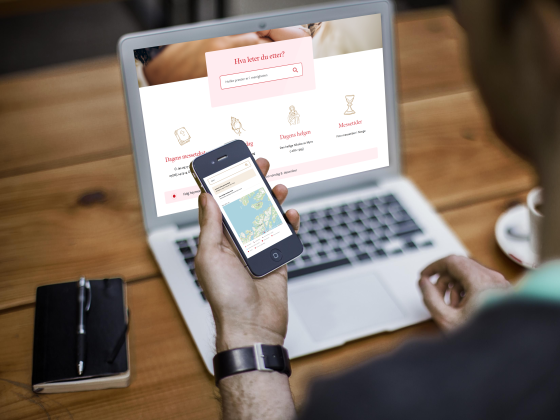 mockup showing katolsk.no website